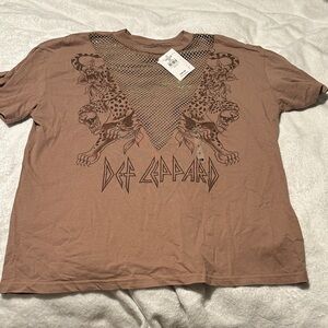 Buckle Brown Def Leppard Graphic Short Sleeve Tee